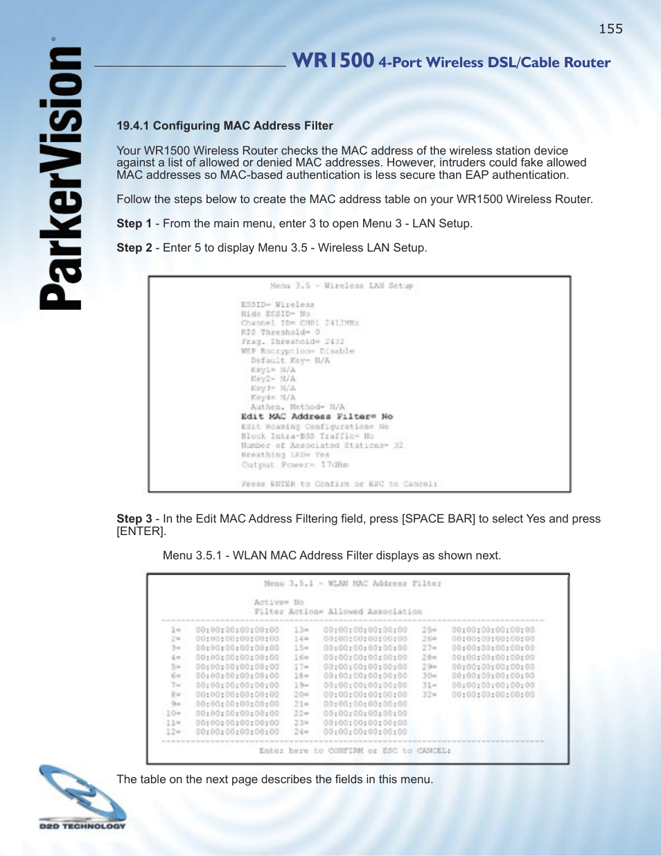 Wr1500 | ParkerVision WR1500 User Manual | Page 153 / 177