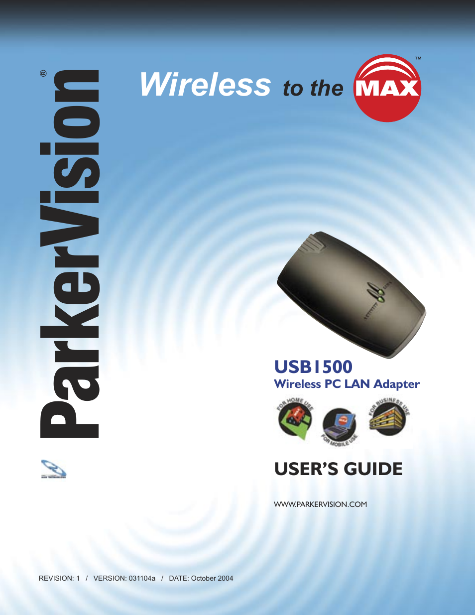 ParkerVision USB1500 User Manual | 34 pages