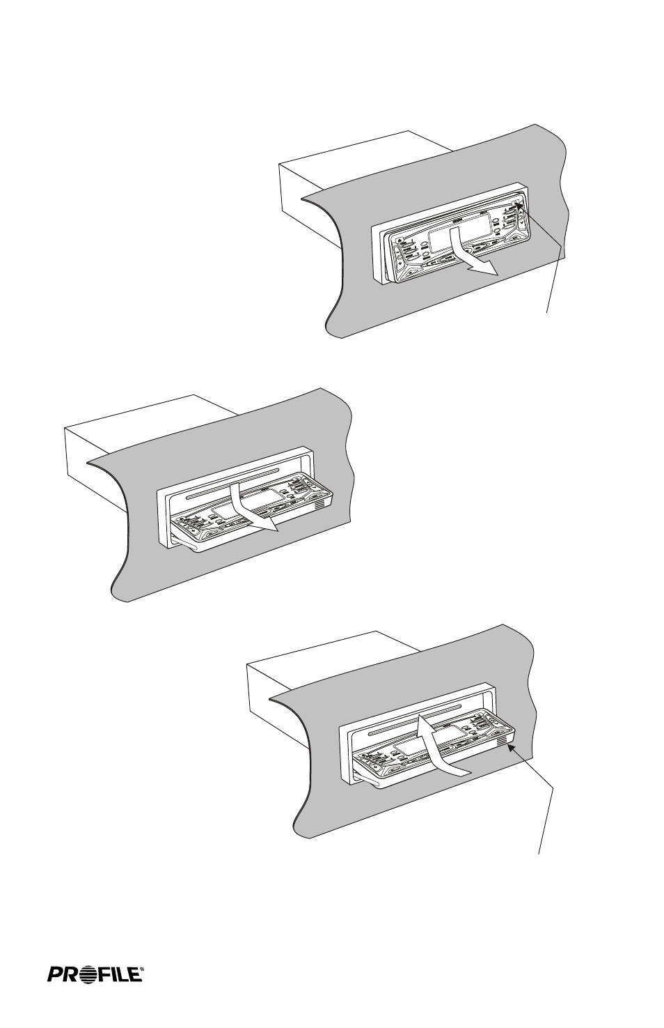 Perating the slide down face | Profile MP6600 User Manual | Page 12 / 24