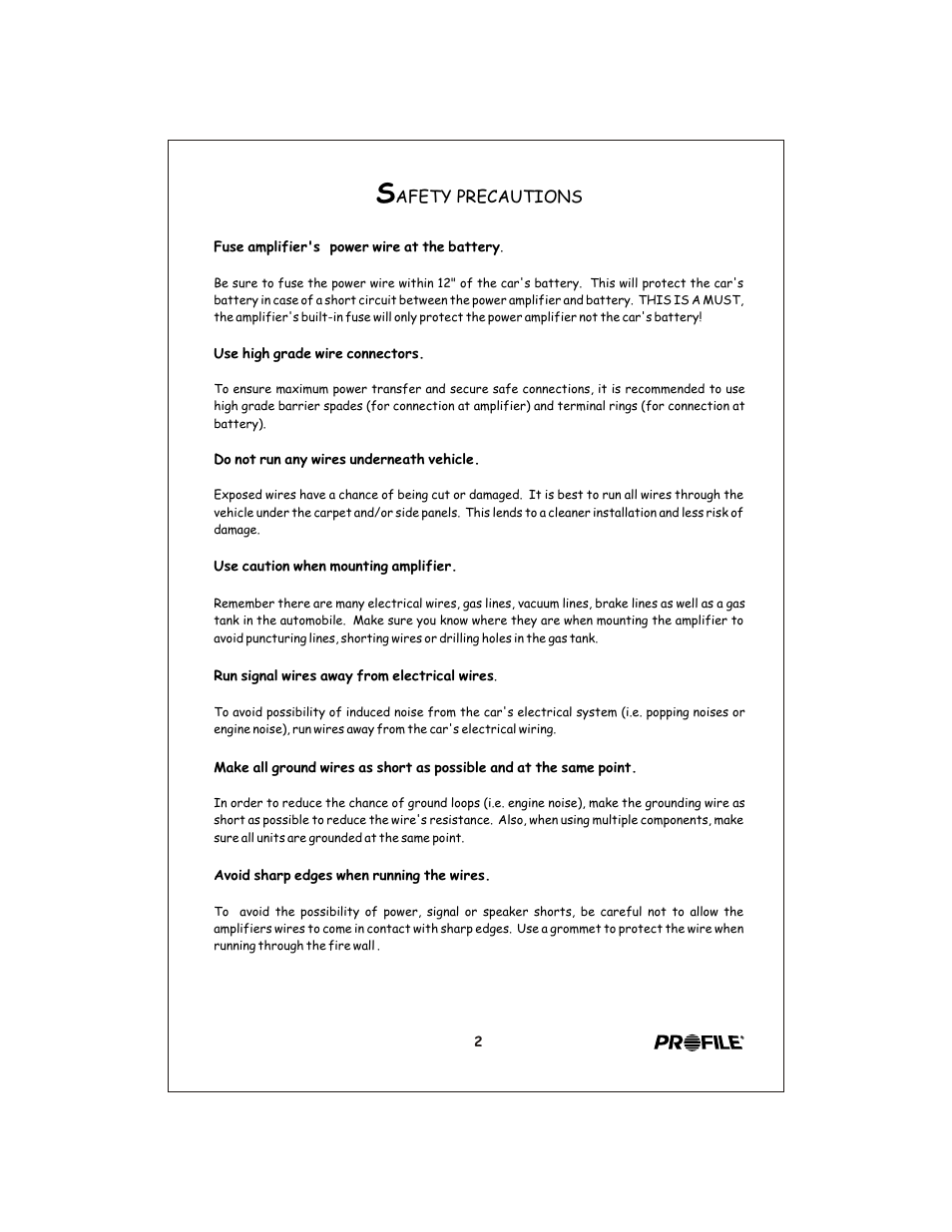 Вк 3 | Profile Clarus CL440 User Manual | Page 3 / 20