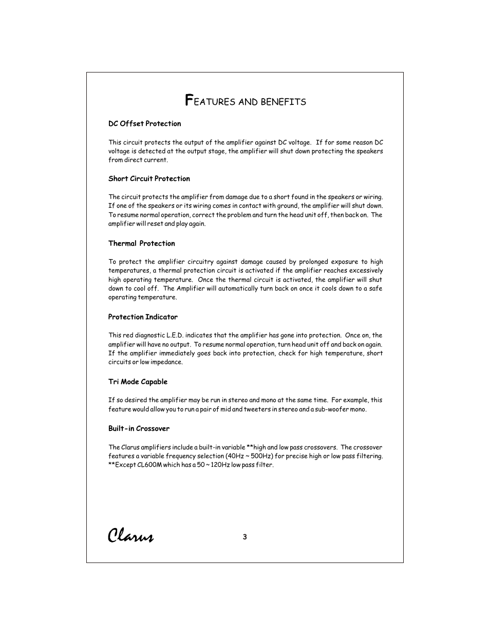 Вк 4 | Profile Clarus CL440 User Manual | Page 4 / 20