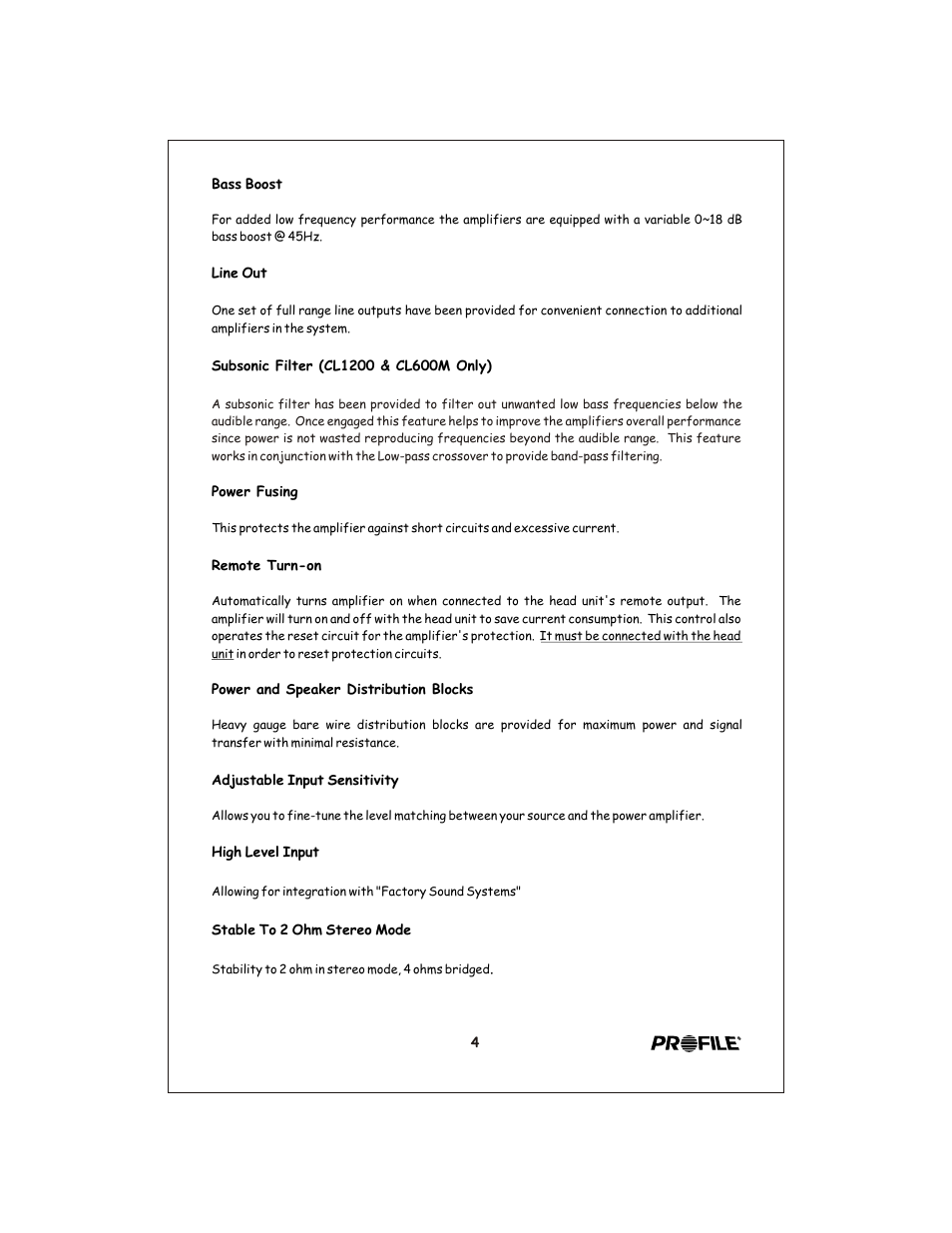 Вк 5 | Profile Clarus CL440 User Manual | Page 5 / 20