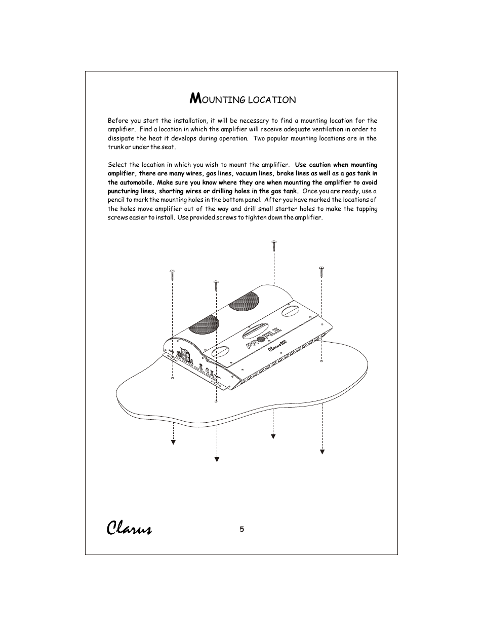 Вк 6 | Profile Clarus CL440 User Manual | Page 6 / 20