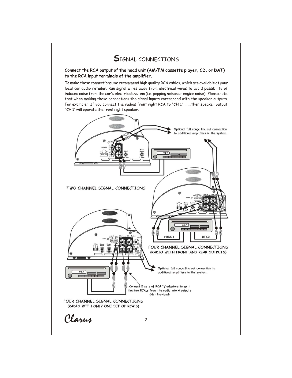 Вк 8 | Profile Clarus CL440 User Manual | Page 8 / 20