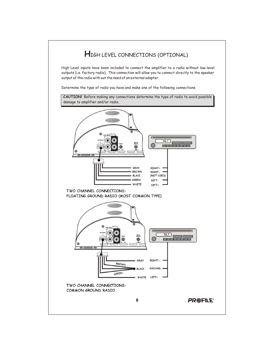 Вк 9 | Profile Clarus CL440 User Manual | Page 9 / 20