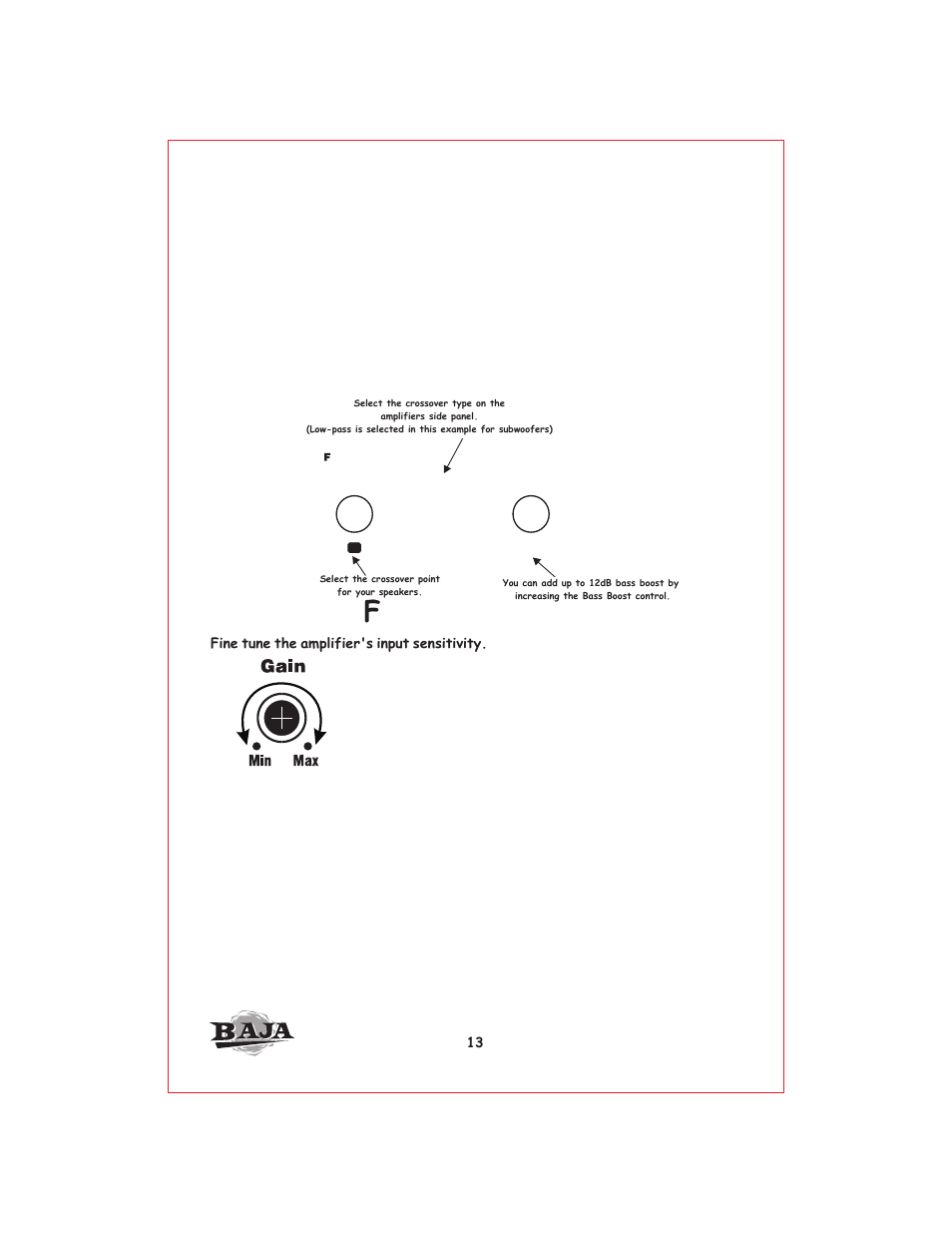 Вк 14, Djusting the x-over and bass boost, Ine tune the system | Profile Baja BA400 User Manual | Page 14 / 19