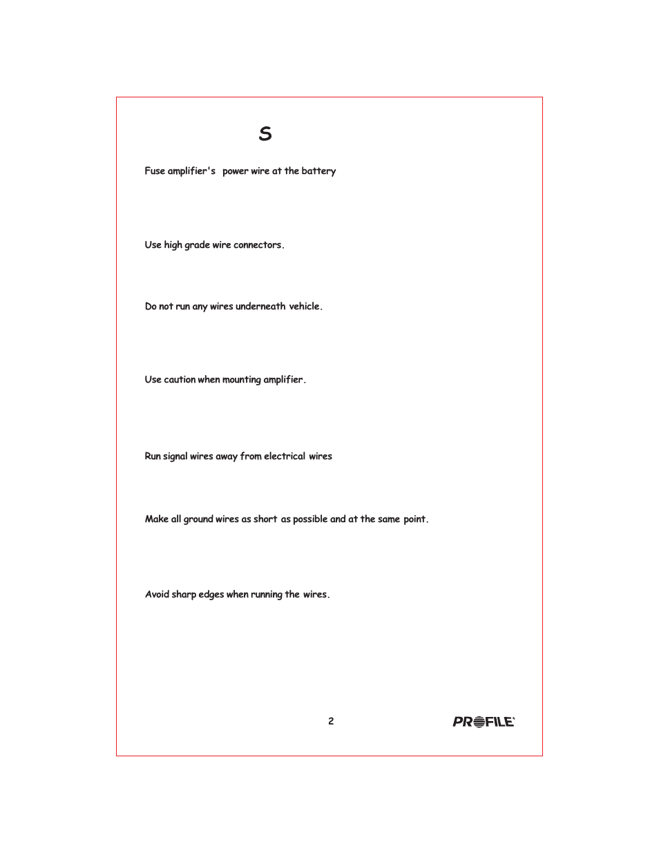 Вк 3 | Profile Baja BA400 User Manual | Page 3 / 19
