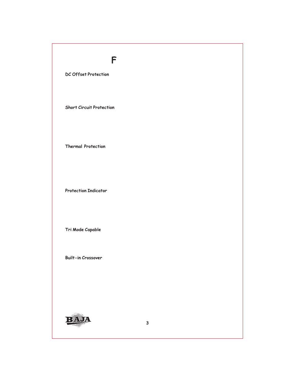 Вк 4 | Profile Baja BA400 User Manual | Page 4 / 19