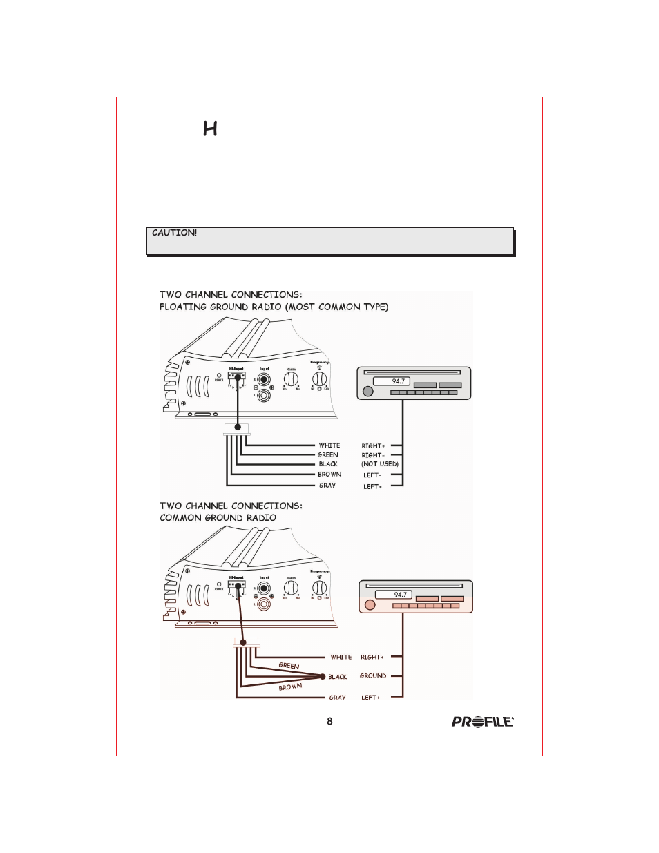 Вк 9 | Profile Baja BA400 User Manual | Page 9 / 19