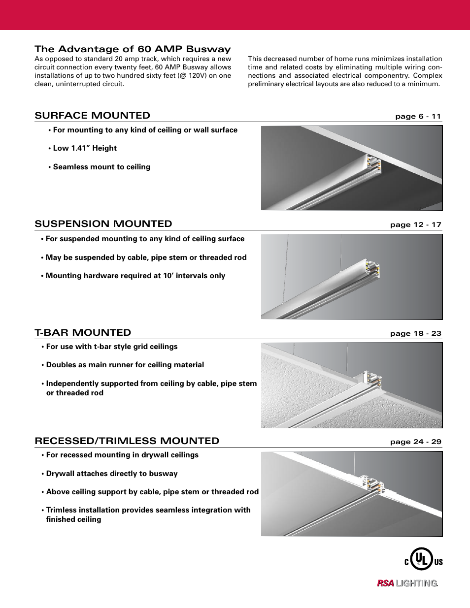 Profile SERIES 60 AMP BUSWAY User Manual | Page 2 / 26