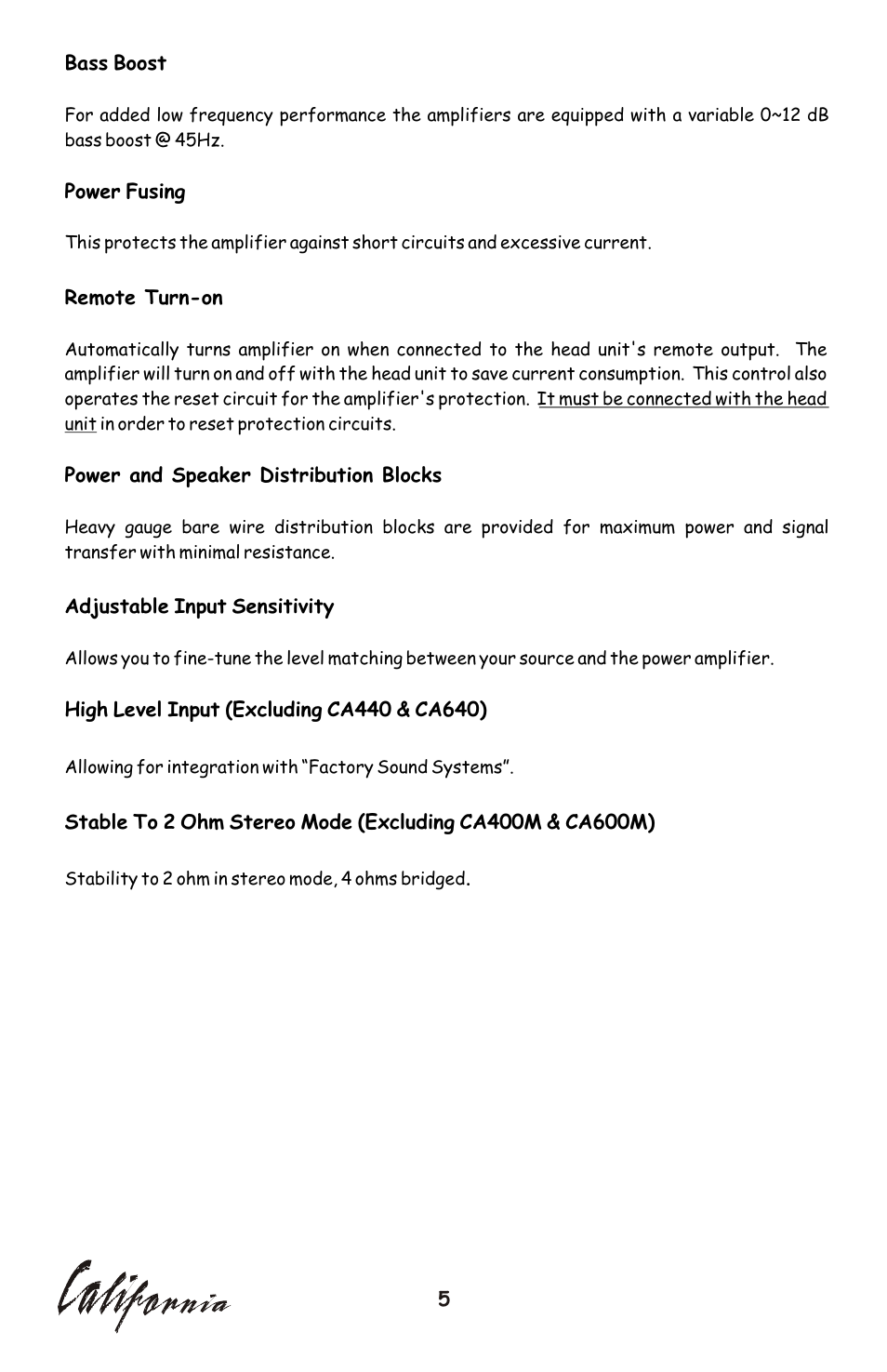 Profile CA600 User Manual | Page 6 / 20