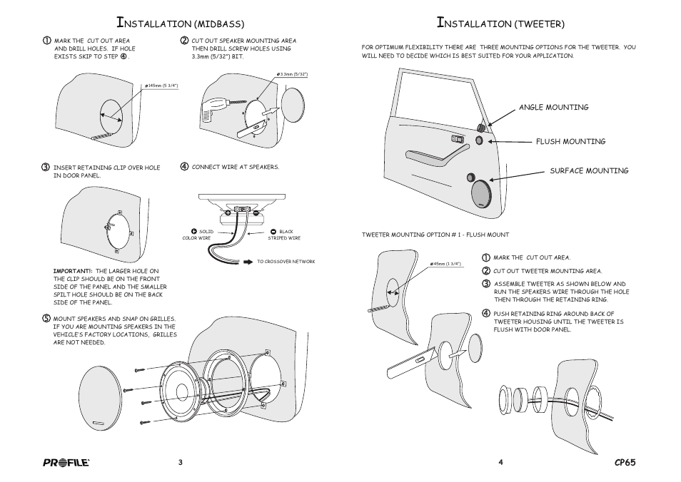Profile Clarus CP65 User Manual | Page 4 / 4
