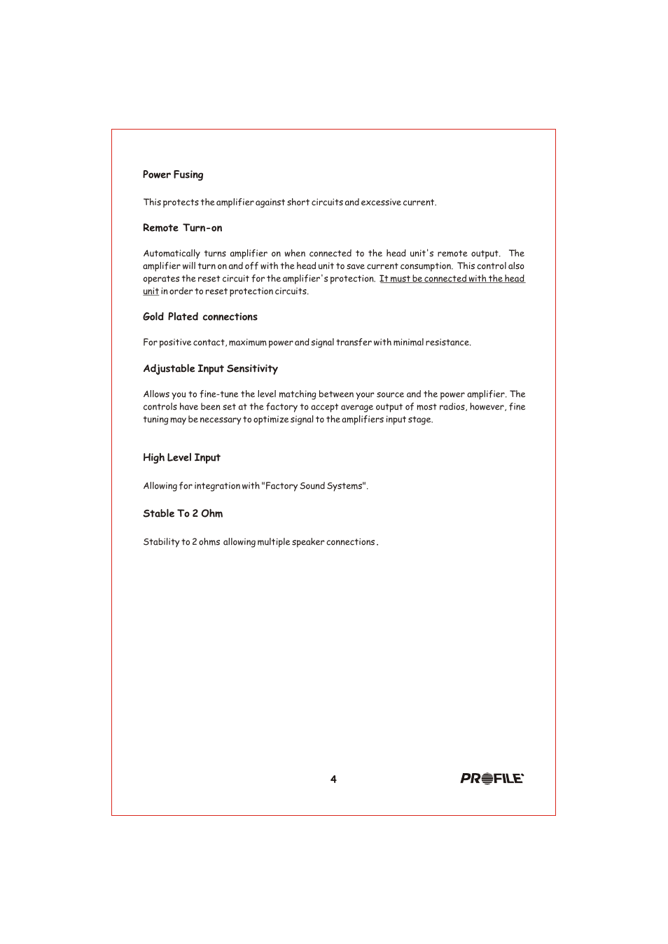 Вк 5 | Profile California 400MSX User Manual | Page 5 / 16