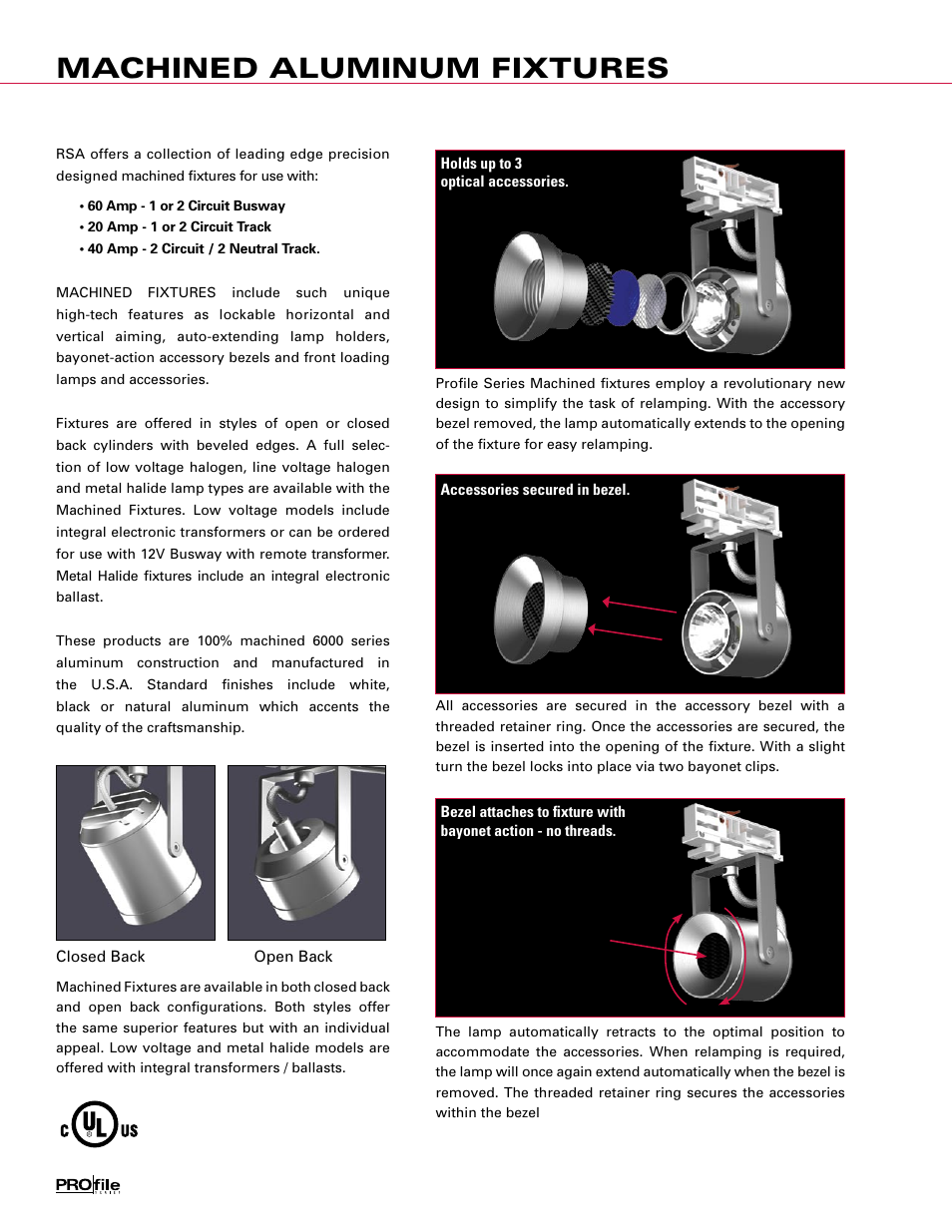 Profile Machined Aluminum Fixtures User Manual | 24 pages