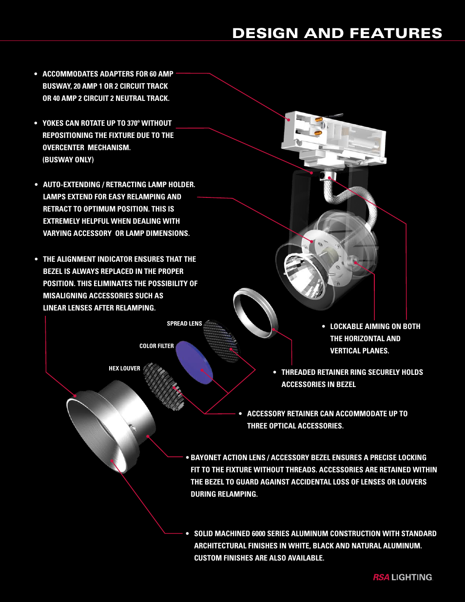 Design and features | Profile Machined Aluminum Fixtures User Manual | Page 2 / 24