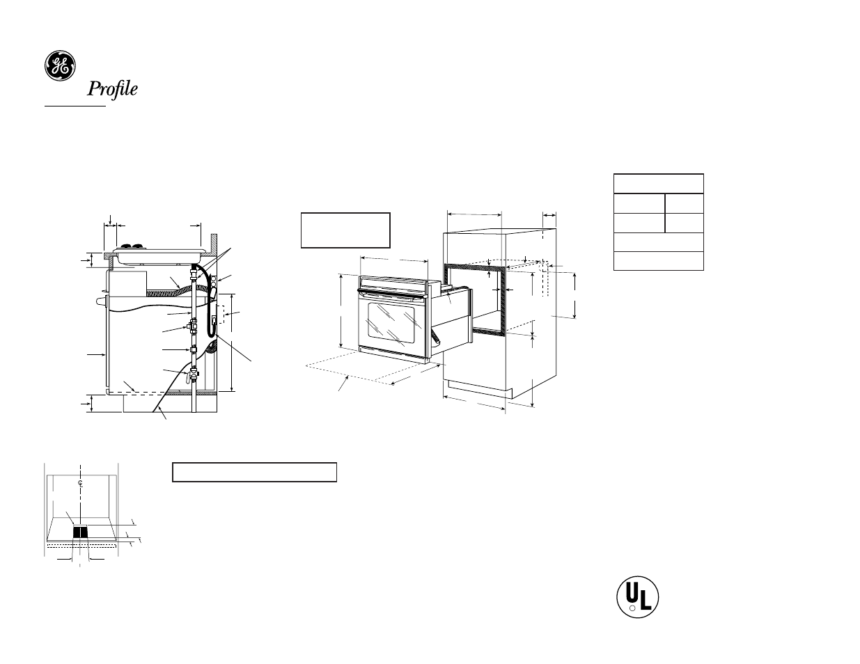 Jtp18babb - ge profile, 30" single wall oven, For answers to your monogram | Ge profile performance series, Ge profile, Or ge appliance questions, call ge answer center | Profile JTP18BABB User Manual | Page 2 / 3
