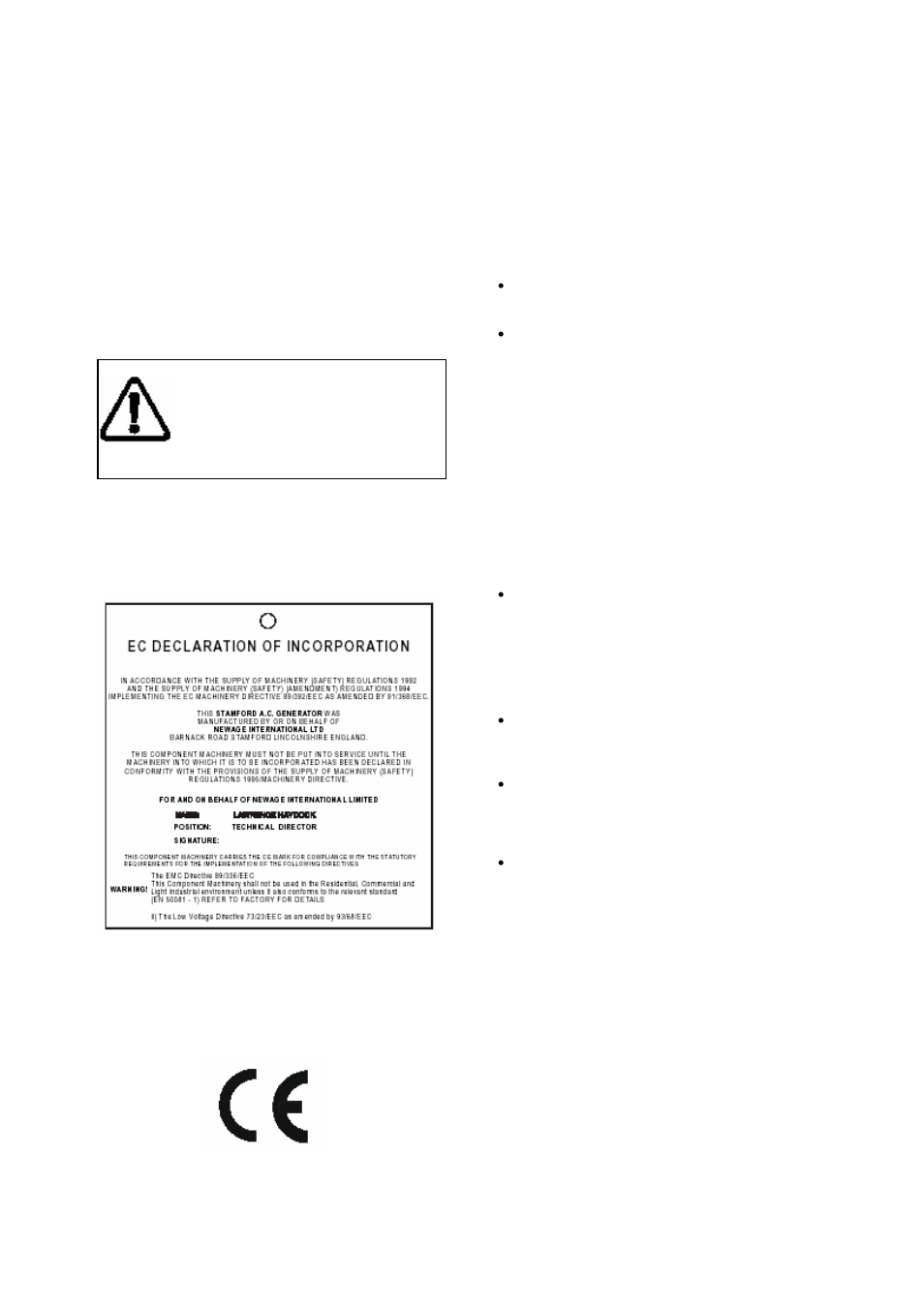 Foreword | PI Manufacturing AC generators User Manual | Page 3 / 43