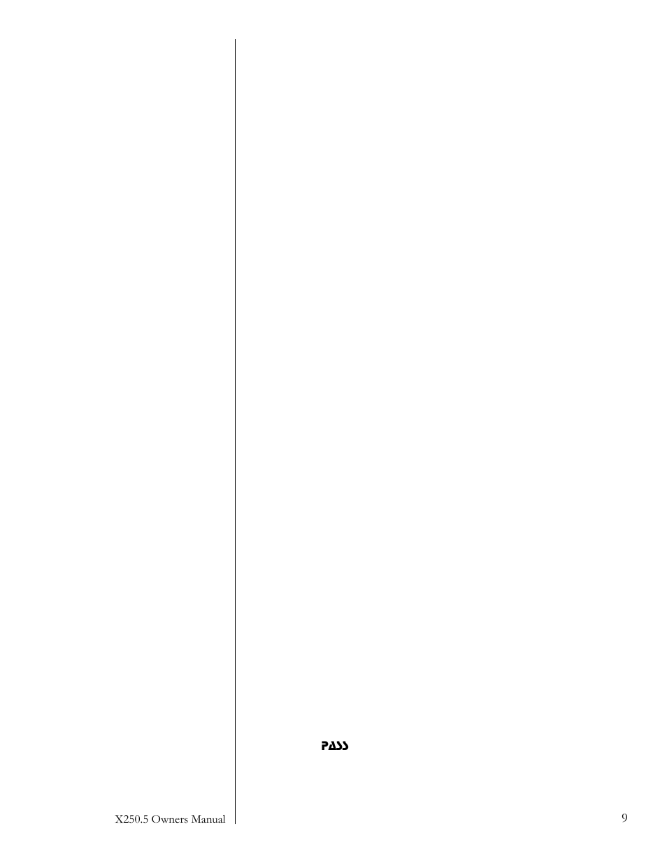 Pass Labs X250.5 User Manual | Page 9 / 11