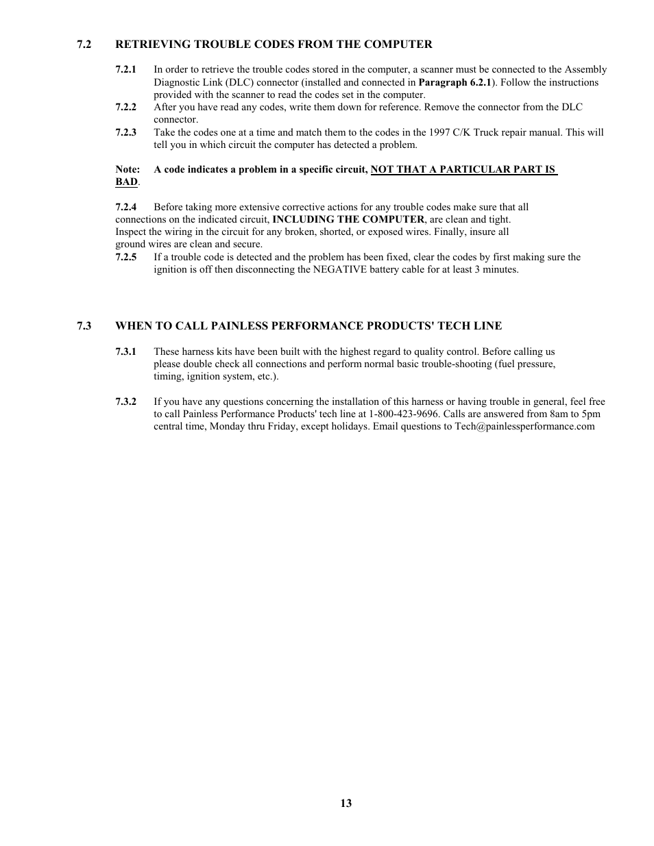 Painless Performance VORTEC 60211 User Manual | Page 15 / 16