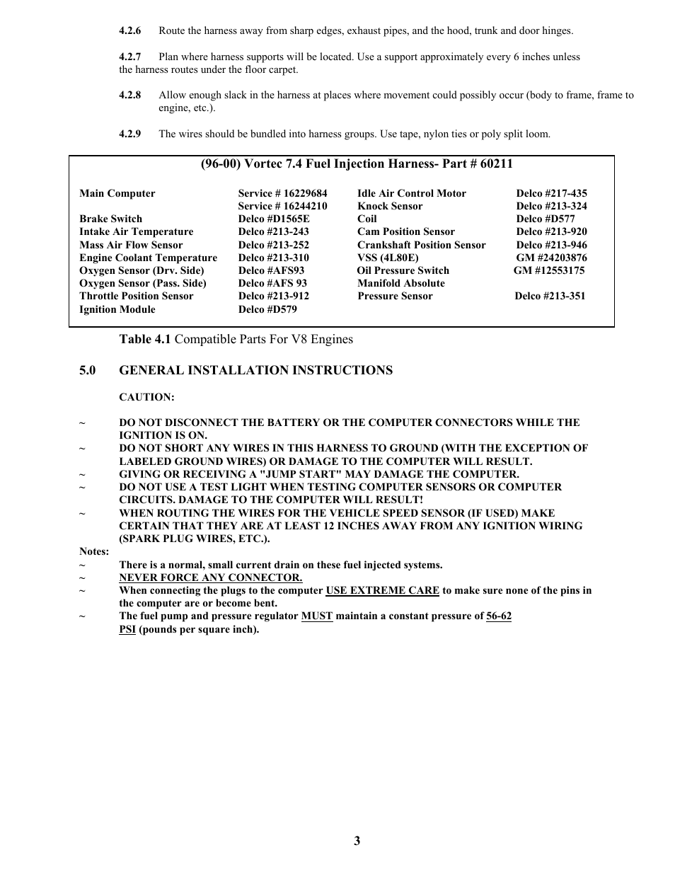 Painless Performance VORTEC 60211 User Manual | Page 5 / 16