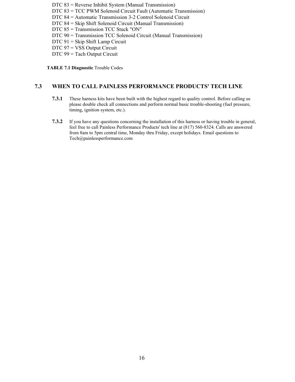Painless Performance 60505 User Manual | Page 20 / 21