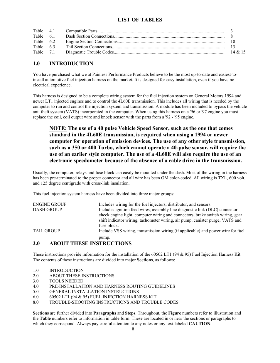 Painless Performance 60505 User Manual | Page 4 / 21