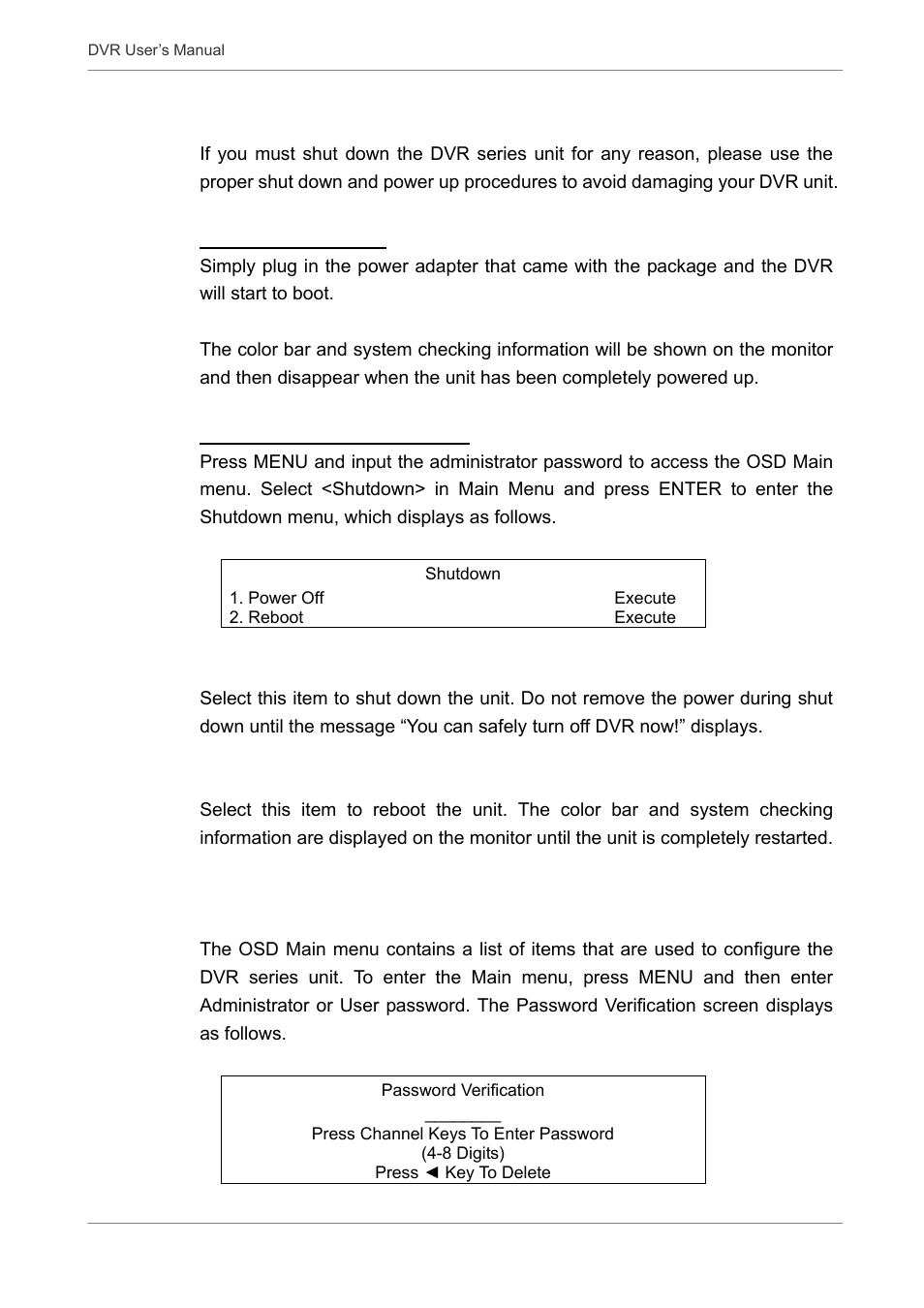 2 power up / down the unit, 3 entering osd setup menu | Proficient Audio Systems 00P3DG090DSEB3 User Manual | Page 15 / 64