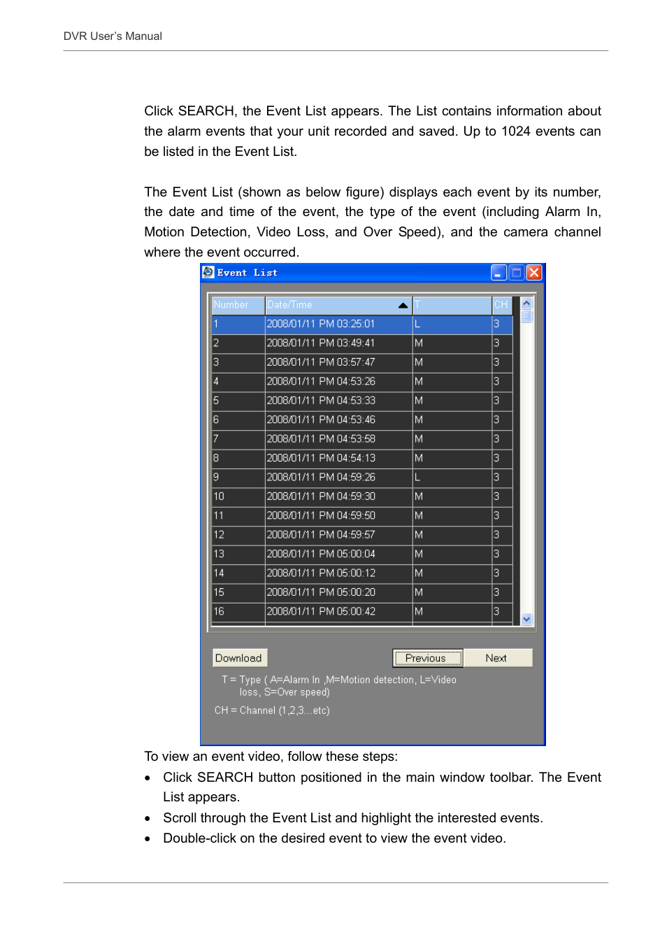 5 search from event list | Proficient Audio Systems 00P3DG090DSEB3 User Manual | Page 51 / 64