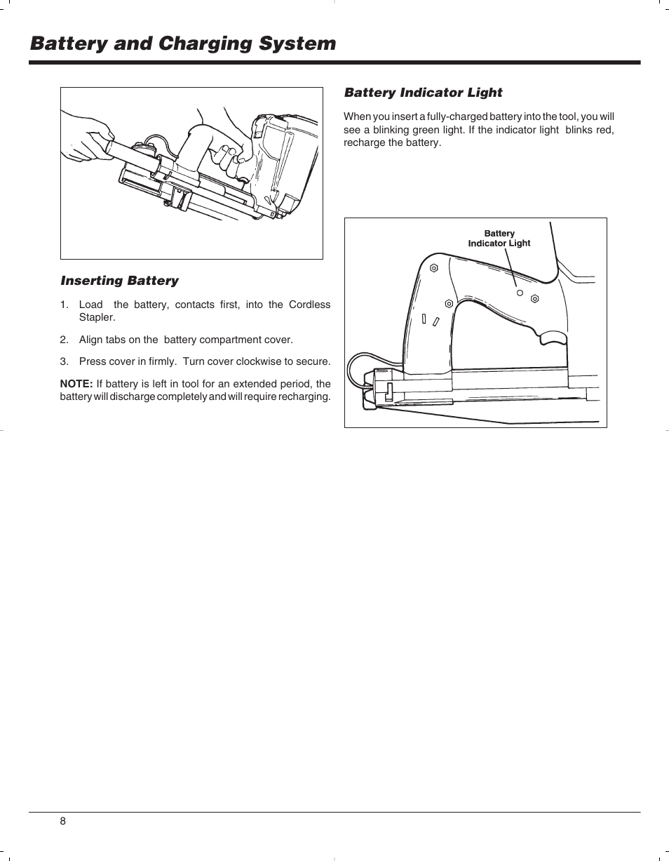 Battery and charging system | Paslode 900078 User Manual | Page 9 / 38