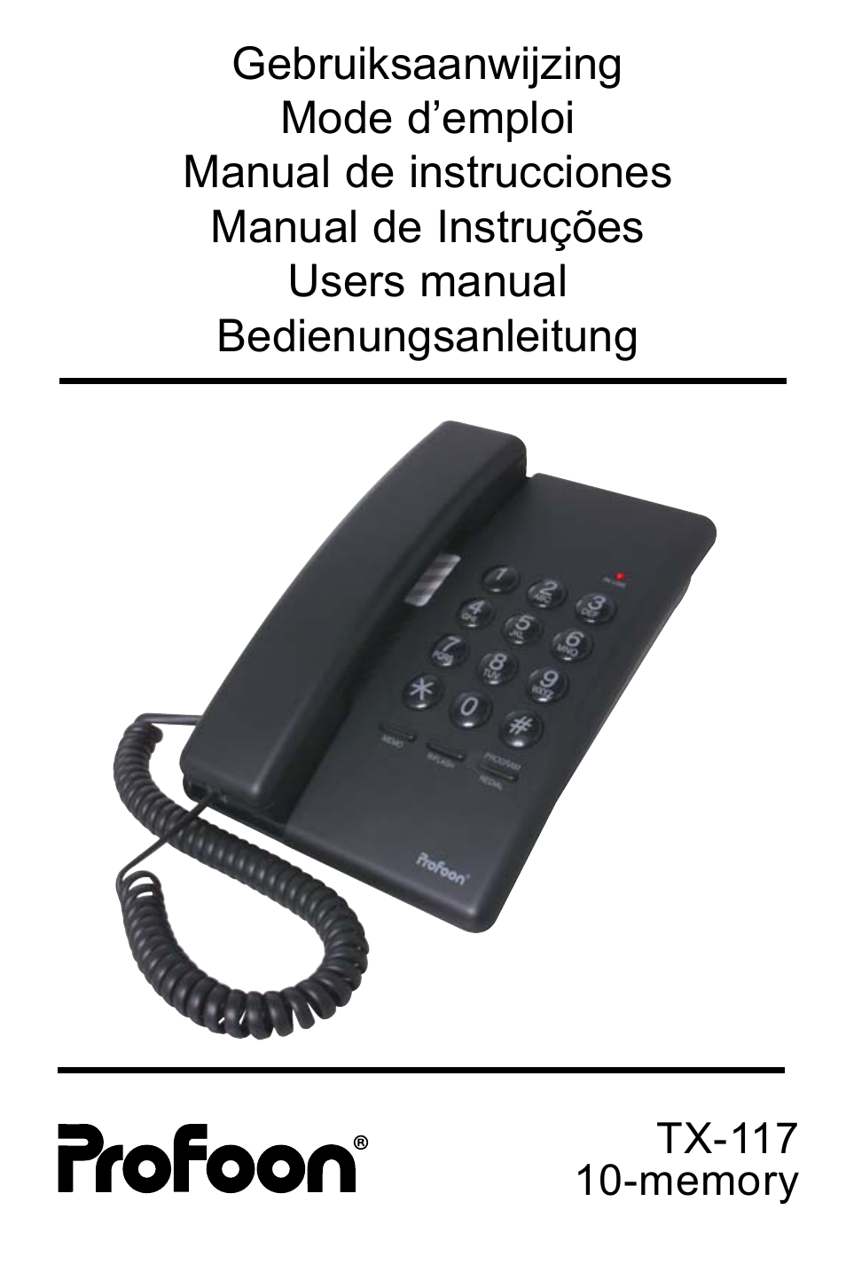 Profoon Telecommunicatie TX-117 User Manual | 45 pages