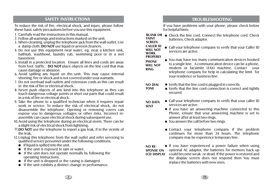 Profoon Telecommunicatie TX-255 User Manual | Page 4 / 12