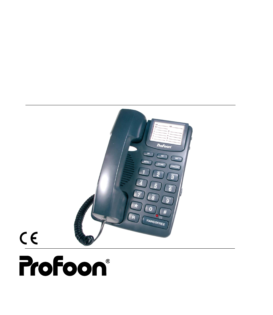 Profoon Telecommunicatie TX-555 User Manual | 24 pages
