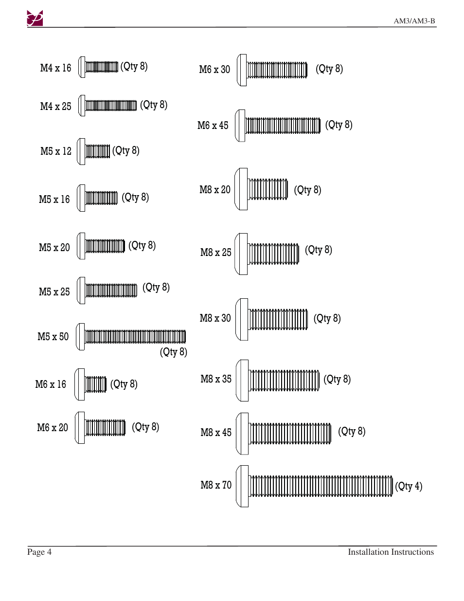 Premier Mounts AM3-B User Manual | Page 4 / 15