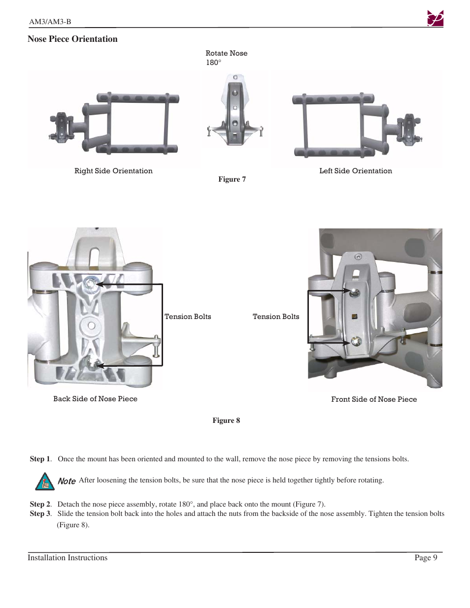 Premier Mounts AM3-B User Manual | Page 9 / 15