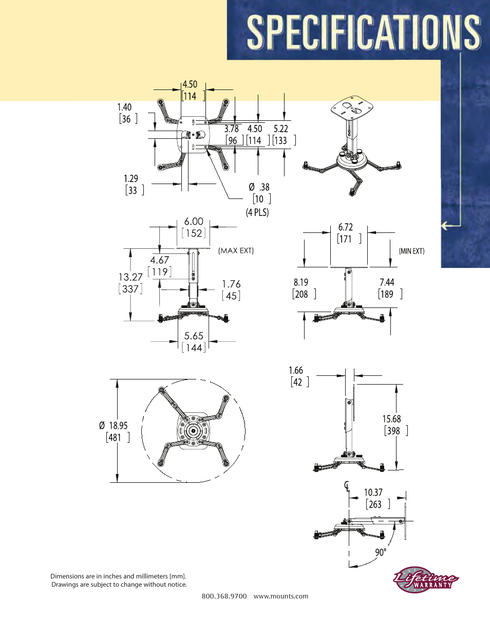 Premier Mounts PP-CVR User Manual | Page 2 / 2