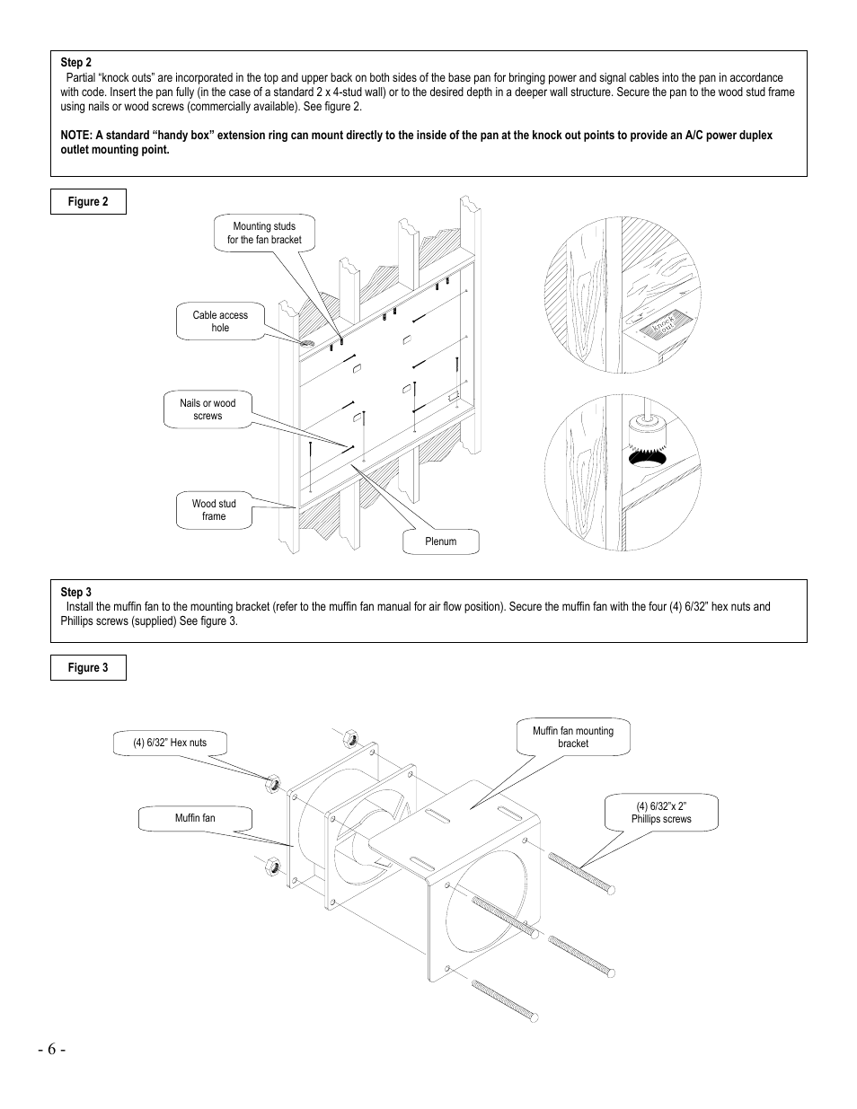 Premier Mounts INW-42 User Manual | Page 6 / 7