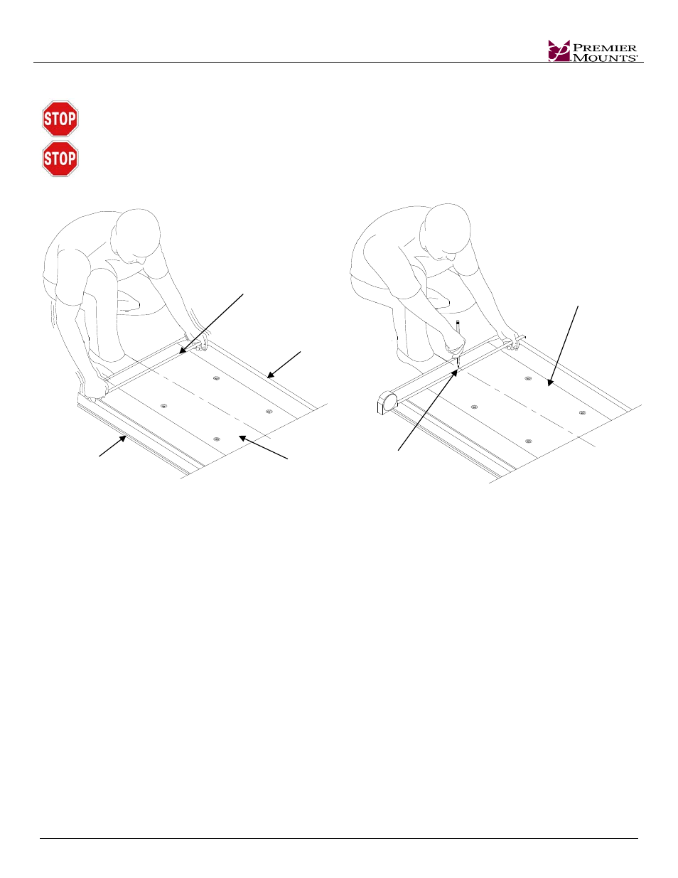 Mounting bracket installation | Premier Mounts Clevis Mount CTM-MS3 User Manual | Page 7 / 16