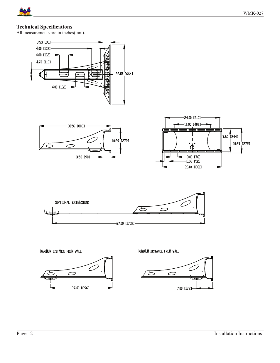 Premier Mounts WMK-027 User Manual | Page 12 / 13