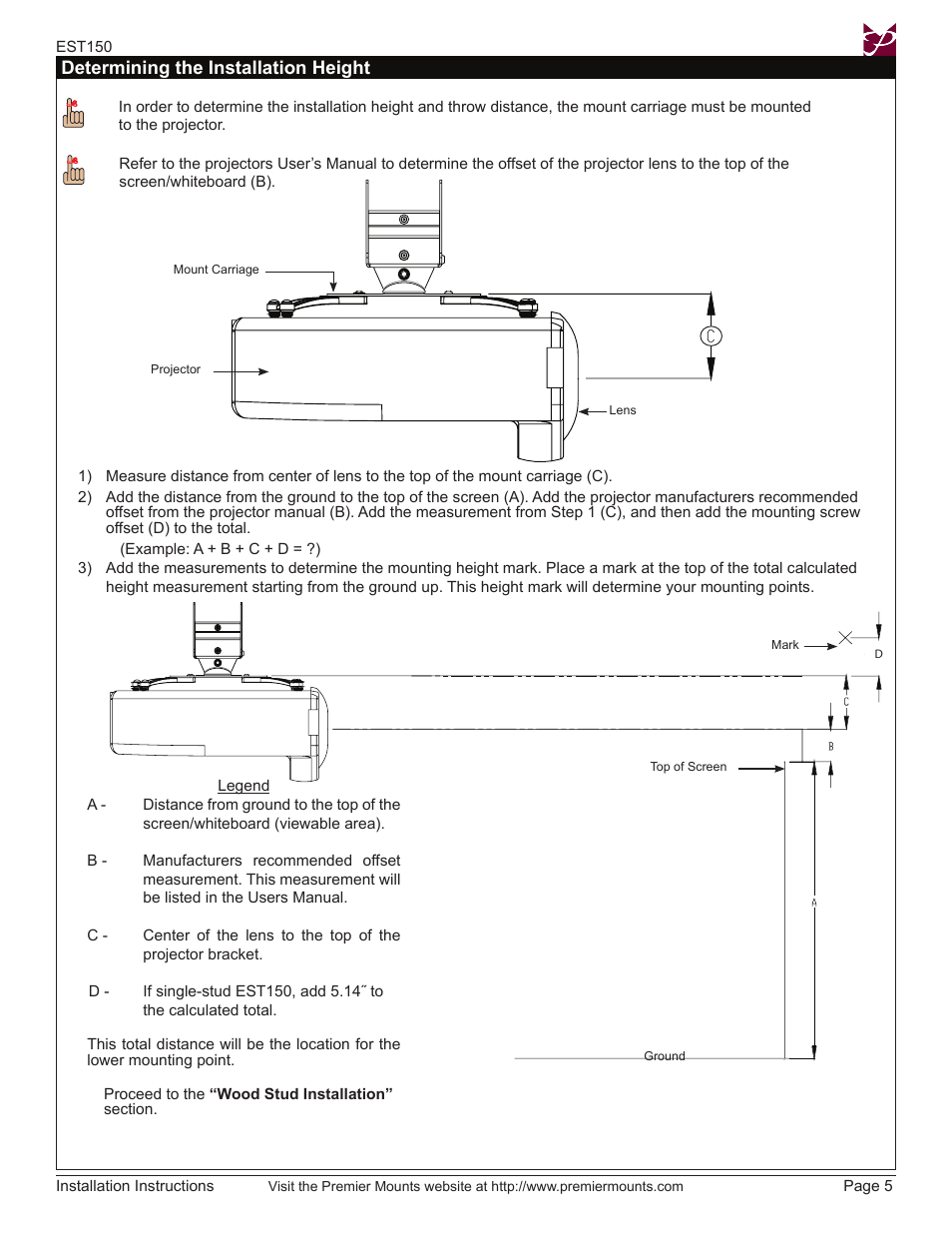 Premier Mounts EST150 User Manual | Page 5 / 16