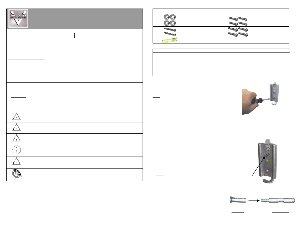 Premier Mounts XUF-1330L User Manual | 2 pages