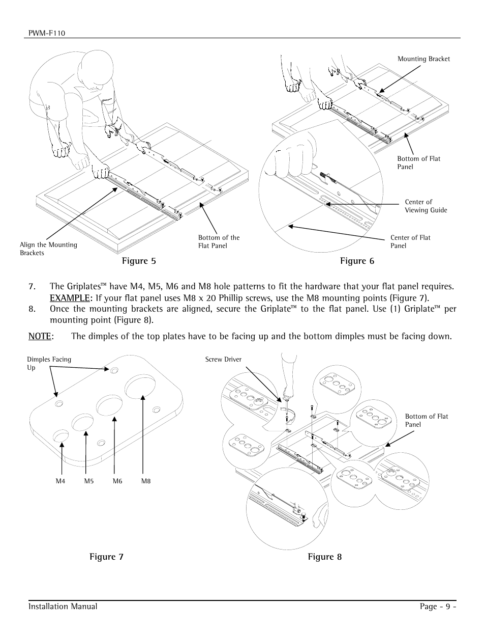 Premier Mounts PWM-F110 User Manual | Page 9 / 18