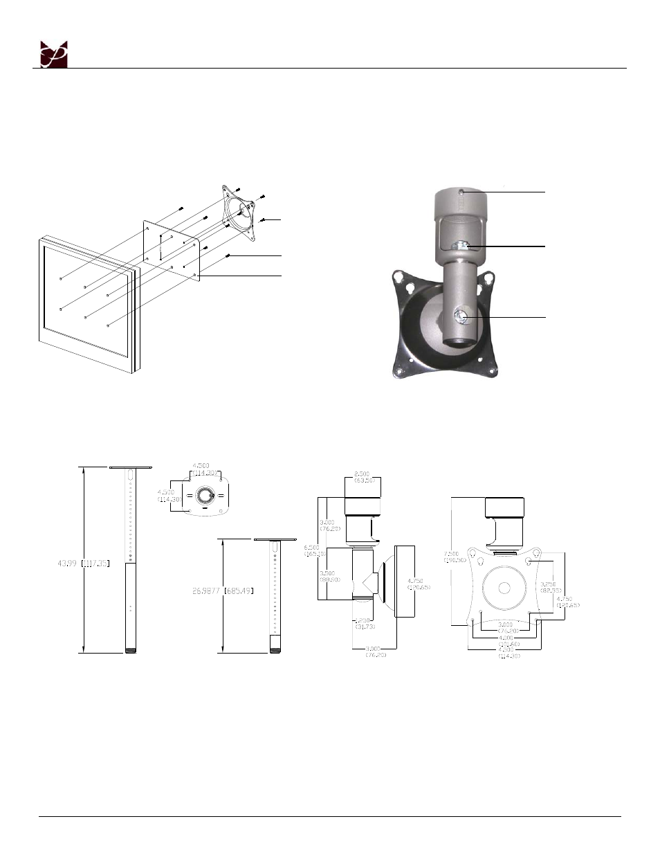 Technical specifications | Premier Mounts 9533-004-001-07 User Manual | Page 7 / 8