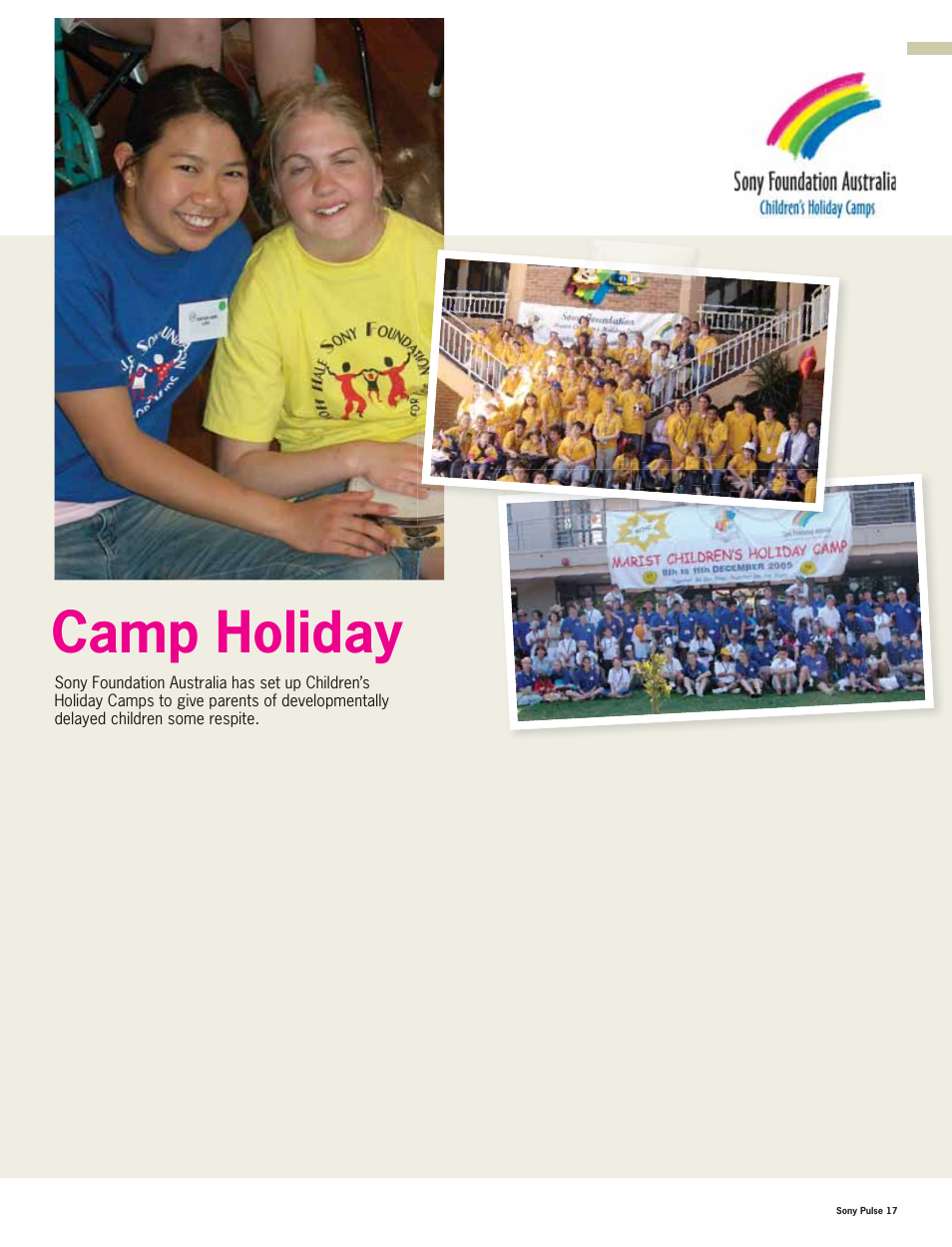 Camp holiday | Premier Mounts bravia X series User Manual | Page 19 / 21