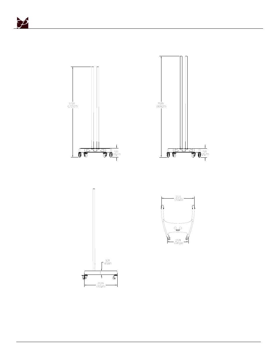 Technical specifications | Premier Mounts MOUNTS PSD-BWL User Manual | Page 8 / 22