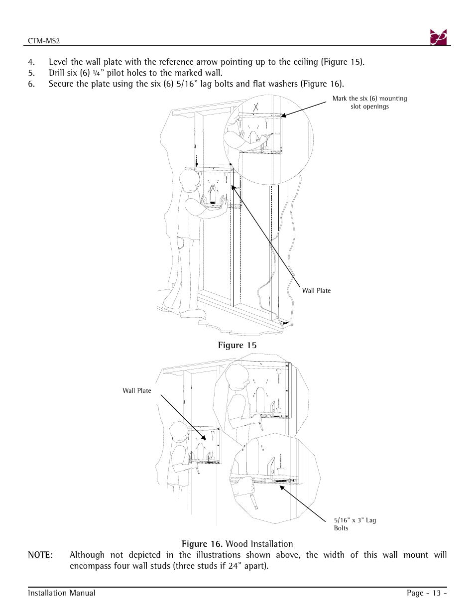 Premier Mounts CTM-MS2 User Manual | Page 13 / 22