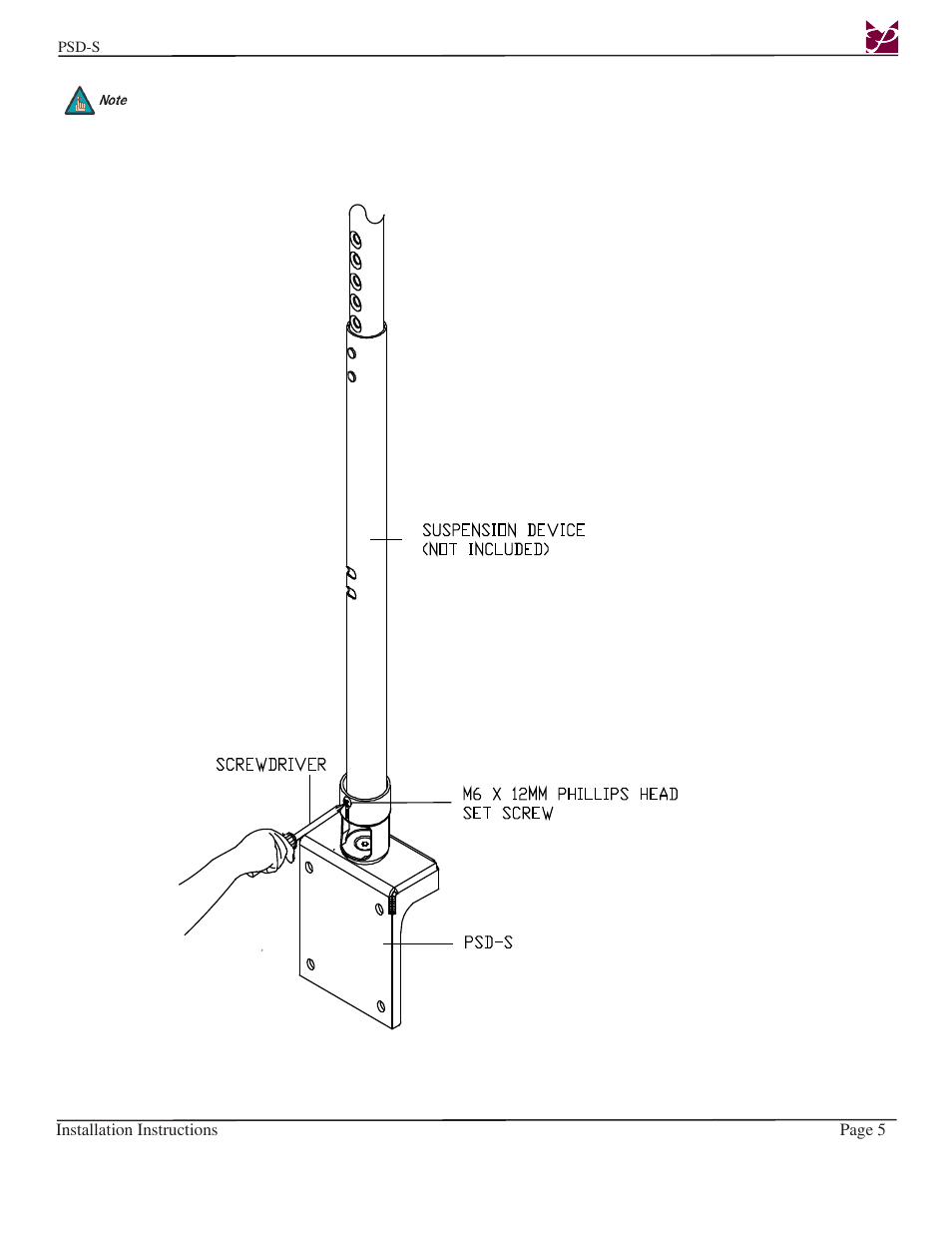 Premier Mounts PSD-S User Manual | Page 5 / 9