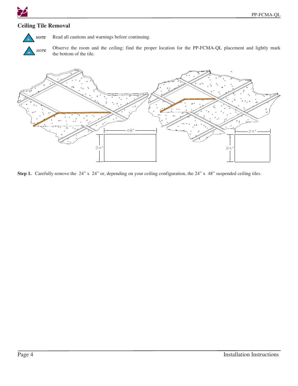 Premier Mounts PP-FCMA-QL User Manual | Page 4 / 12