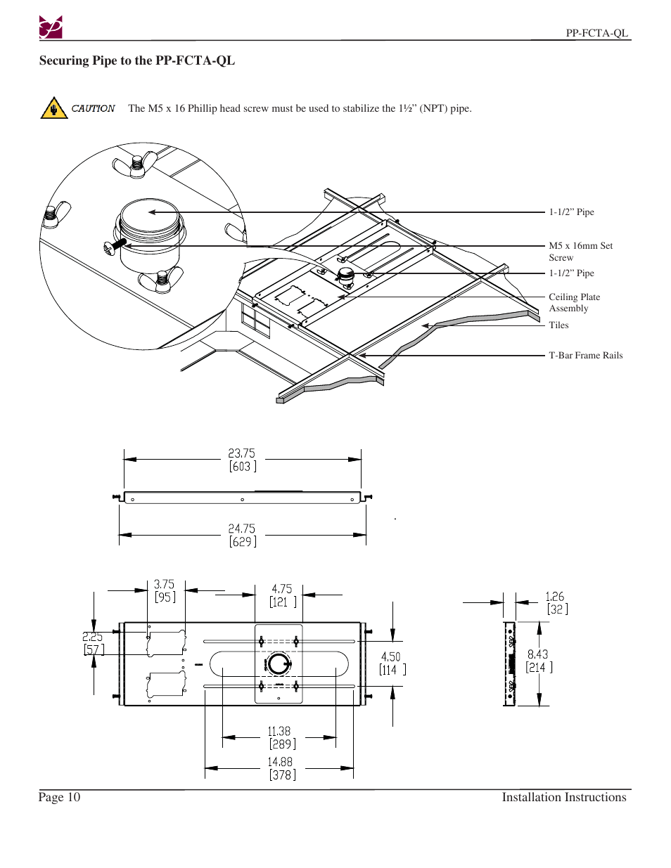 Premier Mounts PP-FCTA-QL User Manual | Page 10 / 11