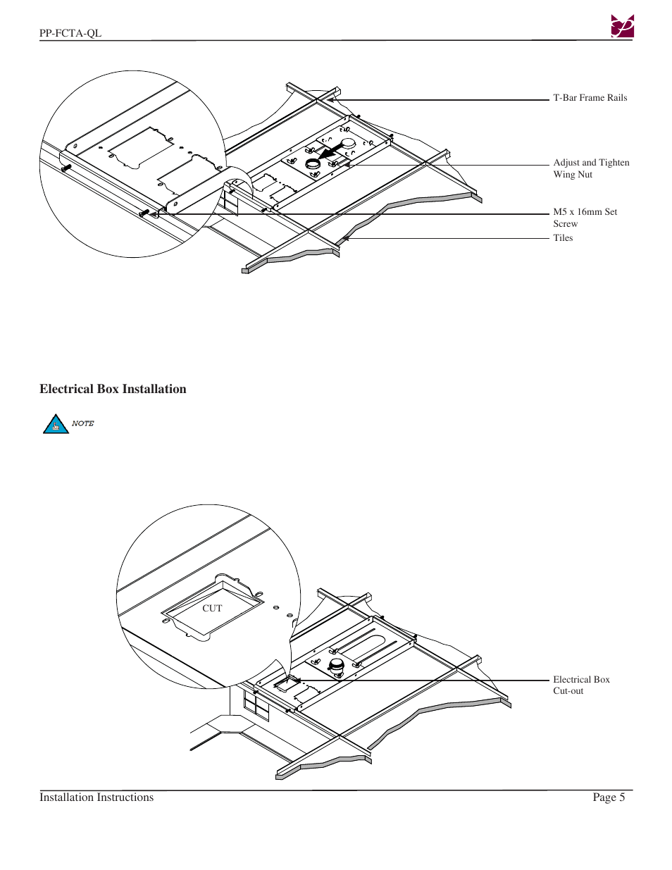 Premier Mounts PP-FCTA-QL User Manual | Page 5 / 11