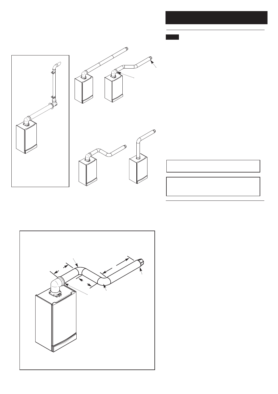 0 flue options | Baxi Potterton Heatmax Combi HE Condensing Combination Boiler User Manual | Page 21 / 60